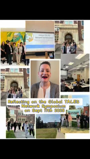 Presenting the TALES series, where organizers and presenters who participated in different conferences representing Global TALES share their experiences. Here is Tegan Hryciw from the University of Alberta, who played a significant role in organizing the highly successful Global TALES symposium—we are very proud of her organizing skills!
✨ Stay tuned for more stories in our ‘TALES’ series!
#GlobalTALES #PersonalNarratives #GlobalTALESsymposium